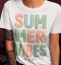3D-Motiv "Summer Vibes" von Nicoles-Transferwelt, farbiges Strickdesign mit sommerlichen Motiven.