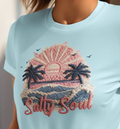 3D Motiv von Salty Soul mit Sonnen-Design, gedruckt auf Textil, von Nicoles-Transferwelt für kreative Mode.