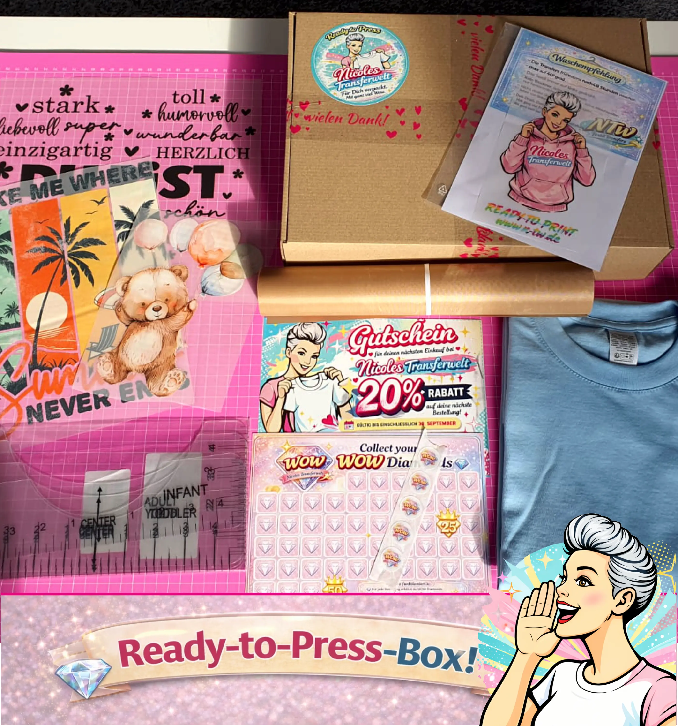 Ready-to-press BOX - NTW Startpaket - Nicoles-Transferwelt