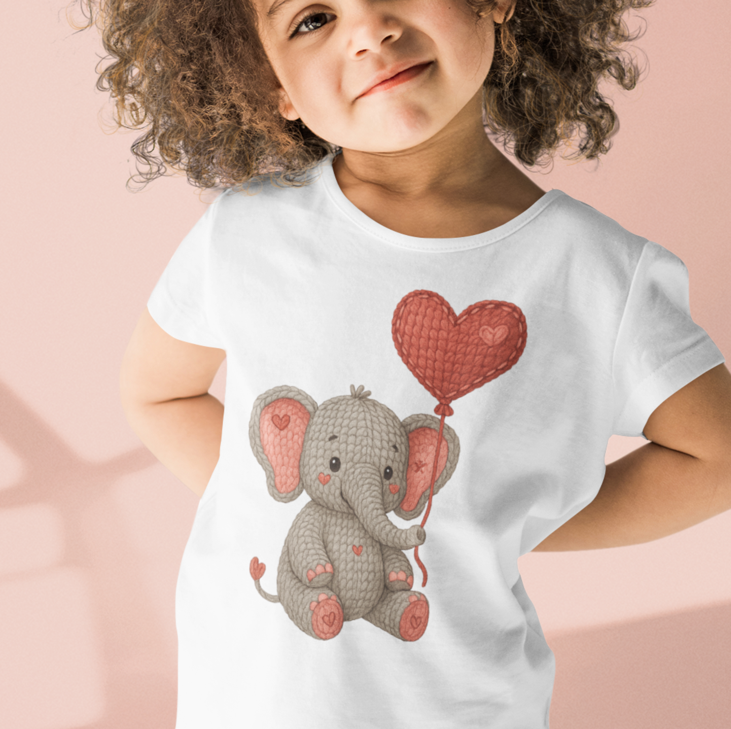 Niedliches Kinder-Motiv mit einem Elefanten von Nicoles-Transferwelt, ideal für kreative Bastelprojekte und Dekorationen.