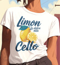 Motive mit Limoncello-Flasche für La Dolve Vita, auf weißem Hintergrund, detailreiche Illustration von Nicoles-Transferwelt
