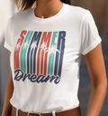 Farbiges Sommermotiv "Summer Dream" von Nicoles-Transferwelt, lebendige Gestaltung, ideal für Textilien und kreative Projekte